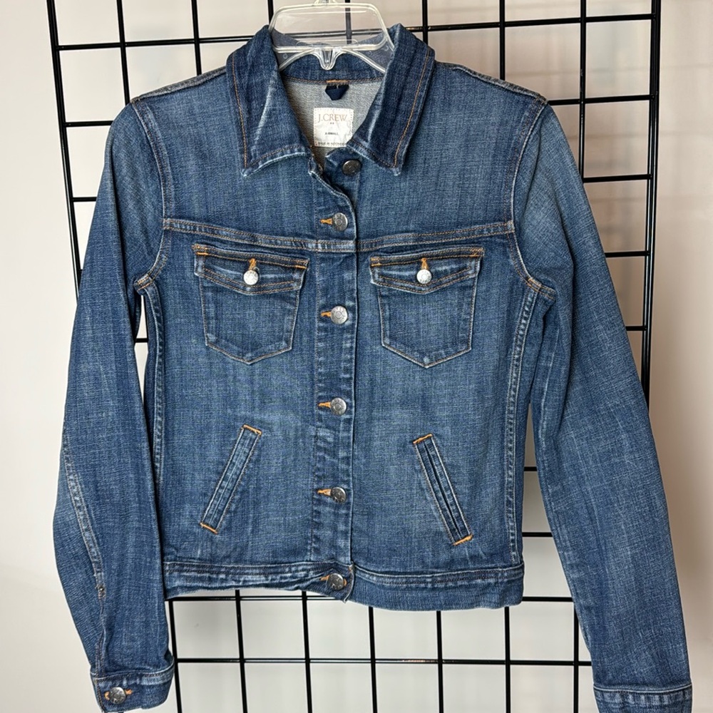 J. CREW Stretch Jean Denim Jacket EC XS